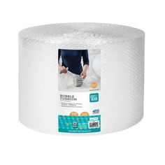 a roll of bubble wrap on a white background