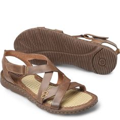 Comfortable Sport Sandals For Walking, Casual Leather Slip-on Sport Sandals, Casual Leather Sport Sandals For Outdoor, Brown Leather Footbed Sport Sandals With Open Toe, Brown Open Toe Sport Sandals With Leather Footbed, Brown Cushioned Open-toe Sport Sandals, Cushioned Open Toe Brown Sport Sandals, Brown Cushioned Open Toe Sport Sandals, Casual Leather Sandals For Outdoor