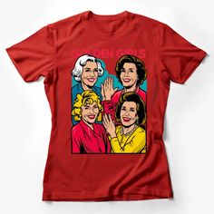 Golden Girls Retro T-Shirt, Vintage 80s Sitcom Graphic Tee, Colorful Pop Art Style, Unisex Fashion Female T-Shirt Custom graphic T-Shirt.Customize your color Superhero Emblems, Pop Art Clothing, Pop Culture Fashion, Colorful Pop Art, Pop Culture Shirts, Retro Comic Book, Superhero Shirt, Fashion Male, Pop Art Style