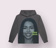 Free Thug Hoodie, Mariah The Scientist Free Thug Hoodie, Mariah The Scientist Hoodie, Baddie Hoodies, Free Thug, Mariah The Scientist, The Scientist