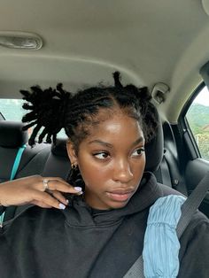 #locsstyles #locs #locstylesforwomen How To Put Beads On Locs, Shoulder Length Loc Hairstyles, Two Strand Twist Starter Locs For Men, Instant Locs Black Women, Loc Styles For Black Women Short, Styles On Short Locs, Neck Length Locs, Short 4c Locs, Very Short Locs Hairstyles