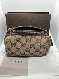 #ad Top Rated Gucci GG Canvas Cosmetic Pouch 29596, Fashion Women's Bags Cosmetic Pouch, Top Rated, Shoe Accessories, Bag Lady, Pouch, Women Accessories