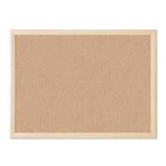 an empty cork board on a white background