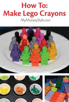 how to make your own lego crayons from my mommystyle com, with instructions