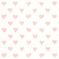 a white and pink wallpaper with hearts drawn on the back in pastel pink