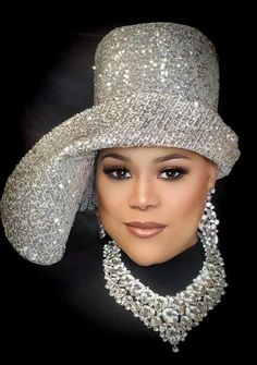 Sequence Fabric, Stylish Womens Hats, Silver Hat, Church Suits And Hats, Women Hats Fashion, Hats Fashion