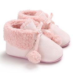 Velcro Fleece-lined Baby Shoes for Baby Girl - PrettyKid Shoes For Baby Girl, Cozy Winter Boots, Baby Rosa, Crawling Baby, Warm Snow Boots, Toddler Boy Shoes, Children Shoes, Crib Shoes, Baby Outfits Newborn