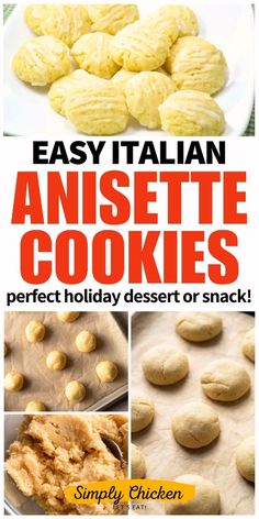 easy italian anisette cookies are perfect holiday dessert or snack for the whole family