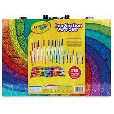 crayon art set in assorted colors