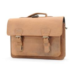 Ruitertassen Classic 2203 Leather Briefcase, Ranger Brown Leather Briefcase Ruitertassen Leather Briefcase, Leather Buckle, Pen Holder, Vegetable Tanned Leather, Pen Holders, Brass Hardware, Back Strap, Quick Release, Patina