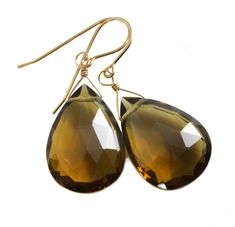 High Quality AAA Whiskey Quartz faceted Teardrop Earrings. These are a rich golden amber cognac whiskey in color. The french earwires are 14k solid gold or 14k yellow or rose gold filled or sterling silver - you choose. The gemstone size is 15x25mm, over 35 carats. Earrings hang 1.7 inches, a nice large size. The mannequin shows the relative size and how they will hang. Shipping is Free! Smoky Quartz Earrings, Golden Amber, Baroque Pearl Earrings, Quartz Earrings, Large Earrings, Smokey Quartz, Fine Jewellery Earrings, Earrings Sterling Silver, Natural Pearls