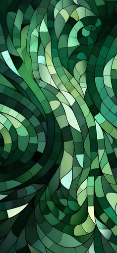 an abstract stained glass background with wavy shapes