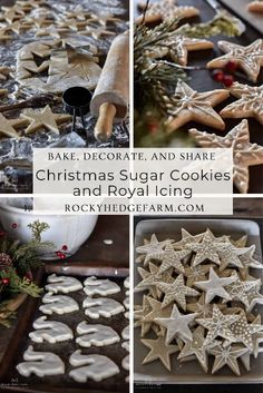 christmas sugar cookies and royal icing