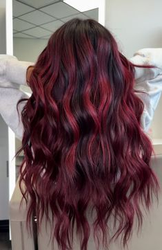 red color melt using redken & pulp riot #redhair #redhairinspo #redken #colormelt #redcolormelt #fallhair #fallredhair Red Color Melt Hair, Red Hair With Dimension, Red Hair Balayage, Bellami Extensions, Fall Red Hair, Autumn Hairstyles, Color Melting Hair, Hair Melt, Red Balayage Hair