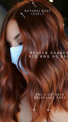 Red Over Blonde Hair, 5rr Hair Color Red, Natural Red Hair Color Formulas, Cowboy Copper Hair Dark Root, Cowboy Copper Formula, Cowboy Copper Hair Formula, Red Hair Color Formulas, Copper Hair With Dark Roots Brown, Cowboy Copper Balayage