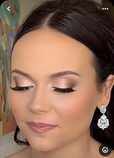 Country Wedding Makeup Brown Eyes, Simple Wedding Makeup Purple, Best Wedding Makeup For Hazel Eyes, Wedding Makeup For Deep Set Eyes, Wedding Makeup Without Eyeliner, Hair And Makeup Bridesmaid, Wedding Makeup Neutral Natural Looks, Mother Of Groom Makeup Make Up Mom, Bridal Makeup Champagne