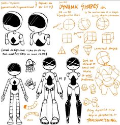 an image of how to draw human shapes