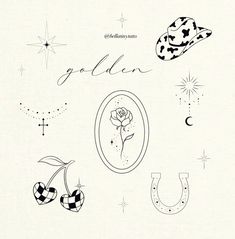 an image of some tattoos on a white background