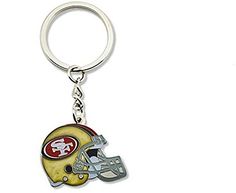 a key chain with a football helmet on it