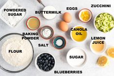 an image of ingredients for baking on a table