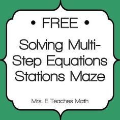 a green and white sign that says, free solve multi - step stations mazes