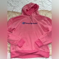 Pink Champion Sweatshirt -Never Worn Pink Champion Sweatshirt, Pink Champion Hoodie, Champion Clothing, Rose Bonbon, Champion Reverse Weave, Champion Sweatshirt, Champion Hoodie, Pink Hoodie, Girls Long Sleeve