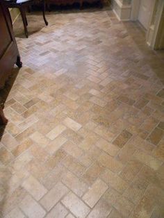 the kitchen floor is clean and ready to be used as a dining room or living room