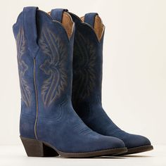 Blue Cowboy Boots, Suede Cowboy Boots, Navy Boots, Nashville Outfits, Blue Boots, Cute Nike Shoes, Leather Cowboy Boots, Cute Nikes, Western Boot