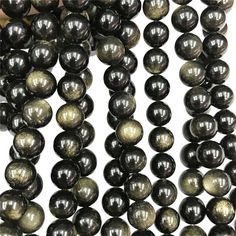 the beads are black and brown in color