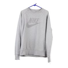 Vintage grey Nike Sweatshirt - womens large Nike Sweatshirts, Grey Nikes, Grey Cotton, Cotton Blend, Nike, Grey, Sweatshirts