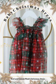 This Baby Christmas Dress in Red and Green Plaid is more than just another piece of clothing - it's a festive fashion statement. Perfect for holiday parties and photo ops, this dress will make your little one the star of the season. Don't miss out on this cute, cozy, and classy addition to your baby's wardrobe!