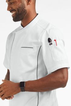 Men Uniform, Chef Coats, Bistro Apron, Men's Uniforms, Shop Apron, Chef Uniform, Compression Wear, Chef Coat