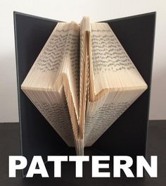 an open book with the words pattern on it