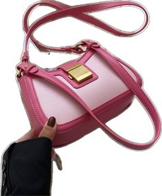 Pongl Luxury Women Underarm Shoulder Bag Trend Designer Female Handbags Brand PU Leather Crossbody Bags High Quality Purse New Pink-21X7X13CM