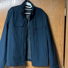 Navy Mk Weatherproof Jacket With Chest Pockets. Never Worn Size Large. Navy Jacket, Pocket Jacket, Chest Pocket, Mens Jackets, Color Blue, Michael Kors, Jackets & Coats, Man Shop, Navy