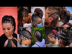 BLACK WOMEN HAIRSTYLES 2022 || NATURAL HAIRSTYLES DREADLOCKS || LATEST LOCS HAIRSTYLES FOR WOMEN - YouTube How To Do Cornrows, African Women Hair, Weave Braids, Hairstyles Weave, African American Braided Hairstyles, Braids For Black, African American Braids, African Hair Braiding Styles, Natural Hairstyles For Kids