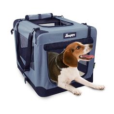 JESPET Soft Pet Crates Kennel 26", 30" & 36", 3 Door Soft Sided Folding Travel Pet Carrier Soft Dog, Pet Boutique, Pets 3