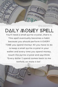 Manifesting Money Abundance Spells, Spiritual Ties, Money Meditation, Wealth Spell, Ways To Manifest, Candle Magic Spells, Spells Magic