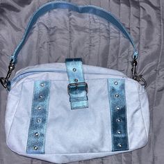 Only Worn Twice, Clean Preowned Almost Brand New Casual Blue Shoulder Bag With Snap Closure, Trendy Blue Shoulder Bag With Snap Closure, Blue Shoulder Bag, Shoulder Bags, Color Blue, Bag Lady, Shoulder Bag, Brand New, Women Shopping