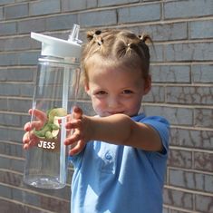 Personalised Children's Flip Straw Water Bottle 725ml, Dinosaur Drinks Bottle for Kids, Back To School Water Bottle with Custom Name & Carry Handle  Keep your child hydrated and happy with our Personalised Children's Flip Straw Water Bottle. Specially designed to excite young dinosaur enthusiasts, this 725ml water bottle combines practicality with a playful touch. Personalised with your child's name and available in an array of vibrant colours, this bottle is perfect for school, sports, outings, Dinosaur Drinks, Dinosaur Water Bottle, Water Bottle Custom, Straw Water Bottle, School Water Bottles, Drinks Bottle, Friendly Plastic, Dinosaur Design, Dinosaur Kids