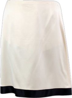 White Relaxed Silk Skirt, White Relaxed Fit Silk Skirt, White Relaxed-fit Silk Skirt, White Silk Skirt With Relaxed Fit, Fitted Silk Cream Bottoms, Formal White Summer Pencil Skirt, Formal Summer White Pencil Skirt, White Pencil Skirt For Formal Summer Occasions, White Pencil Skirt For Evening