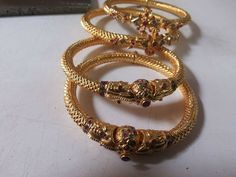 Gold Kankanalu, Bangles For Women, Embroidery Neck Designs, Gold Bangles, Neck Designs, Gold Bracelet, Bangles, Embroidery