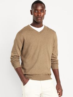 v-neck long sleeves pullover style rib-knit trim relaxed fit hits at hip model is approx.  6'1" and wears size mmachine wash according to the care instruction label  . Best Holiday gift for Men , perfect Sweaters for Christmas! Cotton V-neck Sweatshirt With Ribbed Cuffs, V-neck Cotton Sweatshirt With Ribbed Cuffs, Casual V-neck Winter Sweatshirt, Solid Color Cotton V-neck Sweatshirt, Casual Cotton V-neck Sweatshirt, Cotton V-neck Sweatshirt, Cotton V-neck Solid Color Sweatshirt, Solid V-neck Cotton Sweatshirt, Relaxed Fit Cotton V-neck Sweater