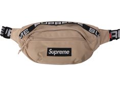 Supreme Waist Bag (SS18) Tan Supreme Backpack, Types Of Handbags, Supreme Logo, Supreme Bag, Fanny Bag, Laptop Shoulder Bag, Side Bags, The Supreme, Computer Bags