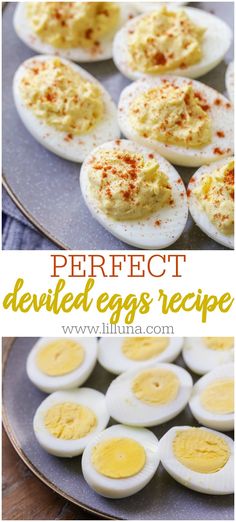 deviled eggs are an easy and delicious appetizer that is perfect for easter