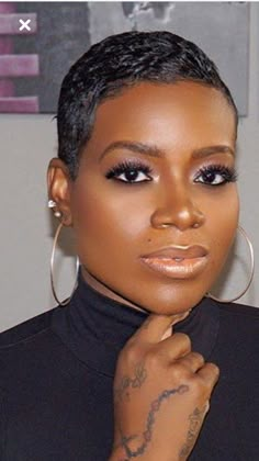 Short Hair Relaxer Black Women, Super Short Hair Black Women, Super Short Pixie For Black Women, Very Short Pixie Haircut Black Women, Sleek Short Hair, Finger Waves Short Hair, Short Relaxed Hairstyles, Black Women Short Hairstyles