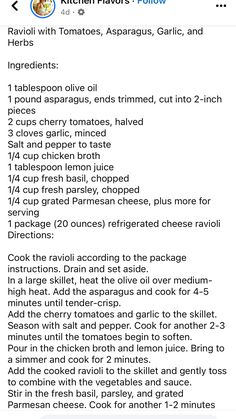 the recipe is shown on an iphone screen, and it appears to be in english