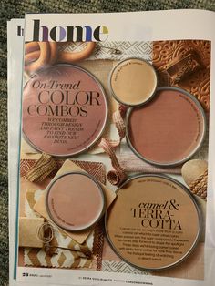 an article in the home magazine about copper and terracotta colors on sale for $ 3 99