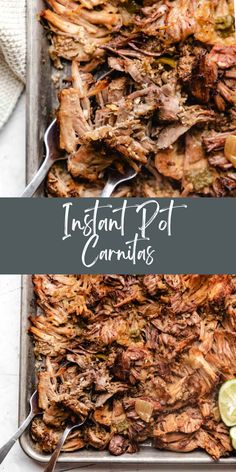 an image of instant pot carnitas on a tray