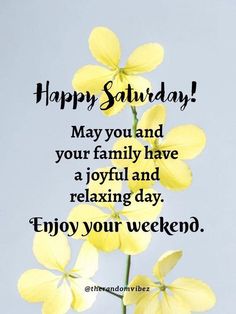 Happy Saturday! Remember it's ok to spend some time relaxing and just take care of you. Enjoy your day! 🌞 Saturday Captions, Good Morning Happy Weekend, Happy Saturday Morning, Friday Inspirational Quotes, Good Morning Happy Saturday